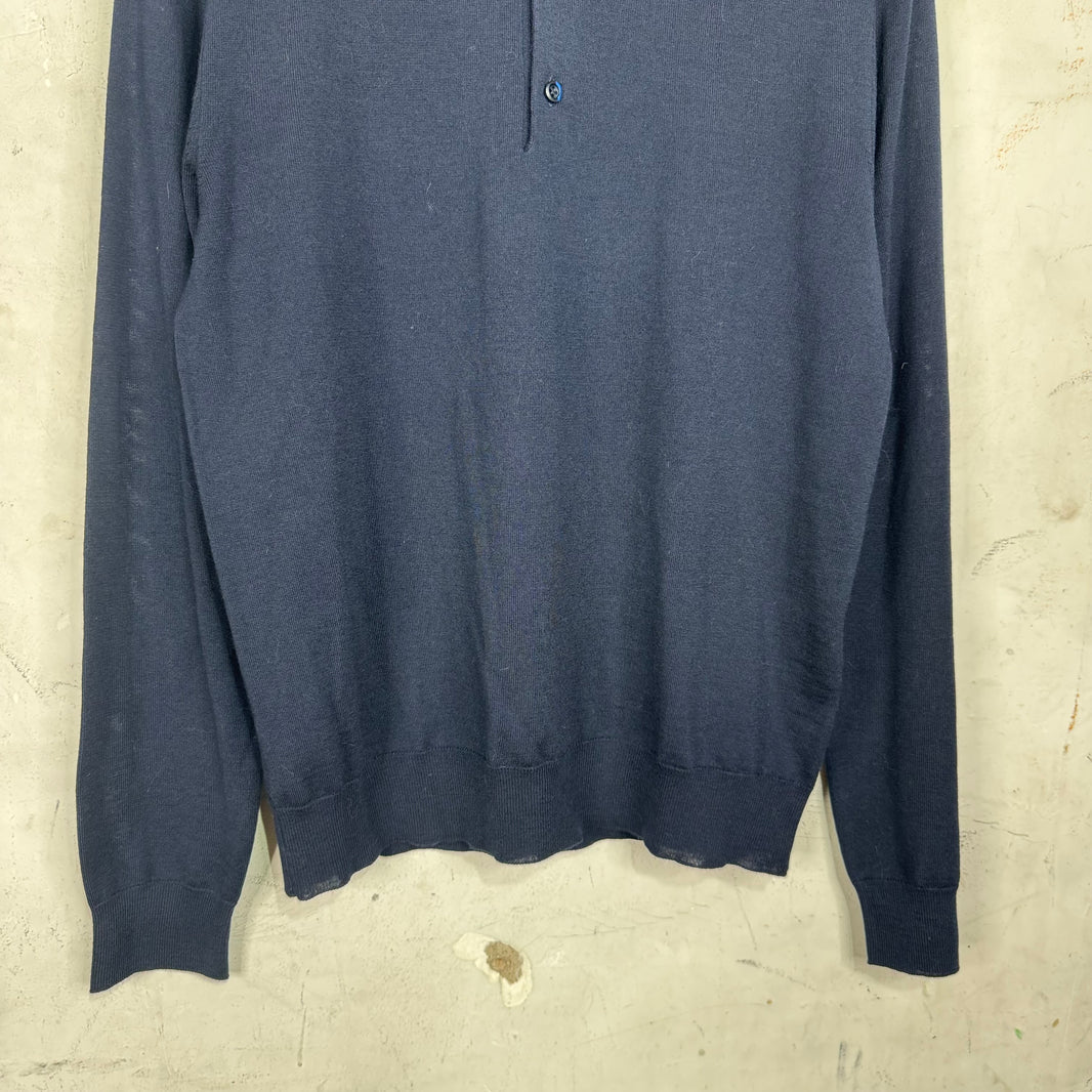 Prada Wool Rugby Polo Sweater