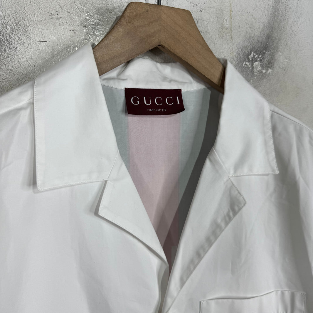Gucci Back Logo Stripe Shirt