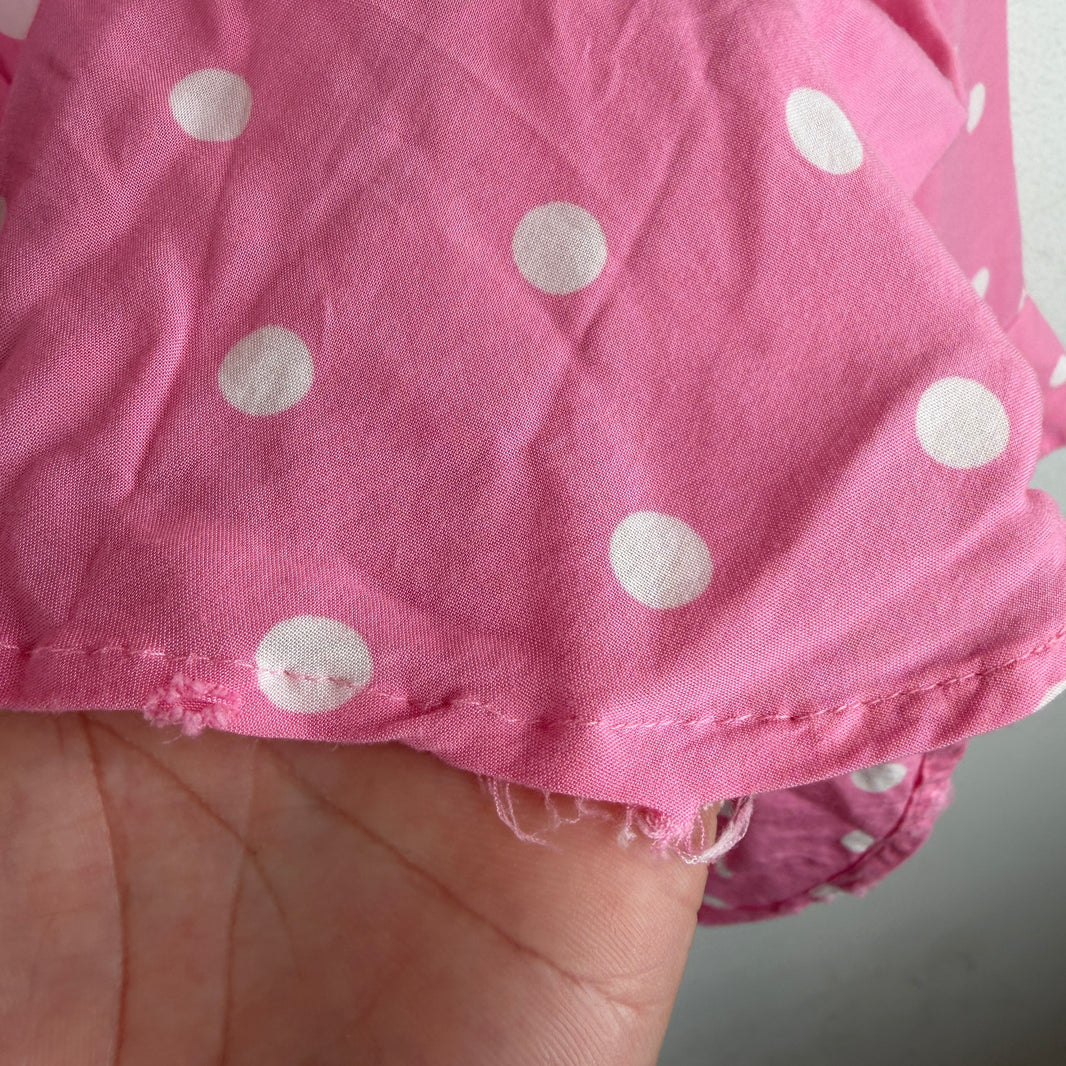 Saint Laurent Pink Polka Dot Button Up LS Shirt
