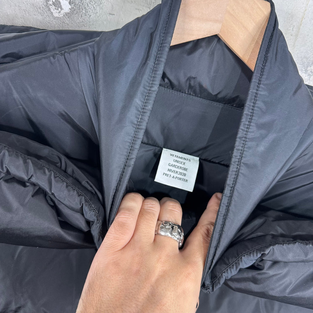 Vetements Upside Down Parental Advisory Down Jacket