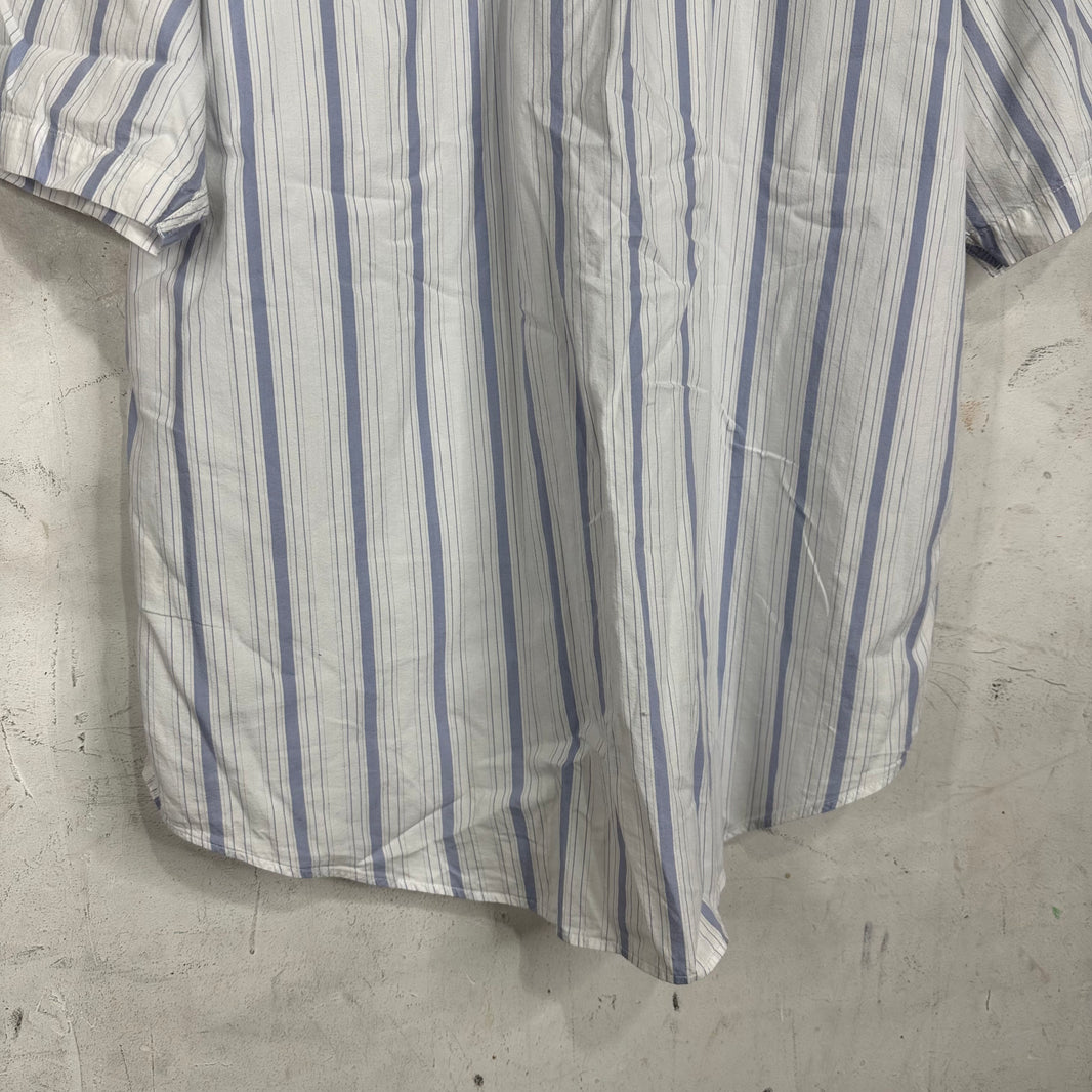 Stussy Dragon Logo Striped SS Shirt