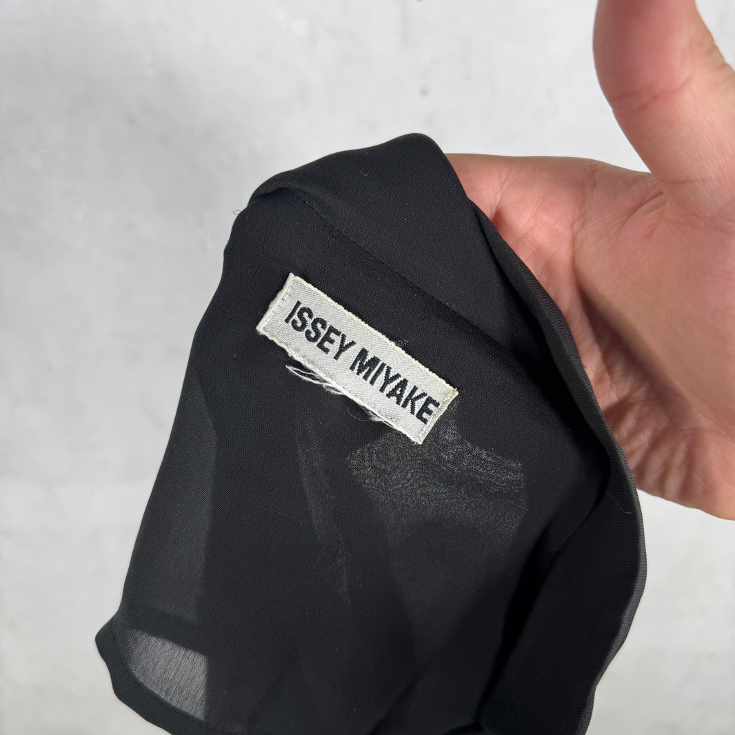 Issey Miyake Black Viscose L/S Shirt