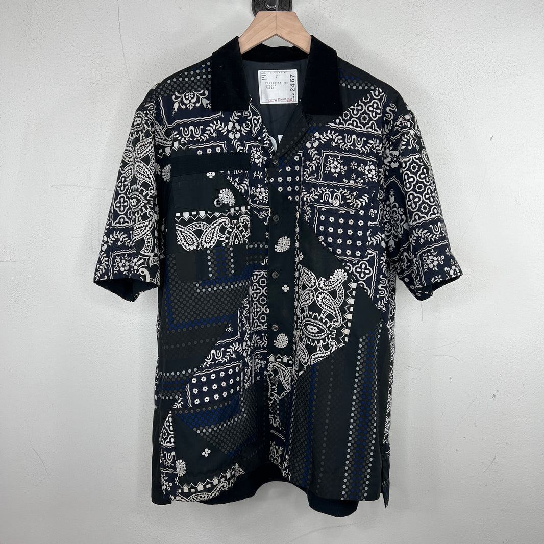 Sacai Bandana Print Button Up Shirt