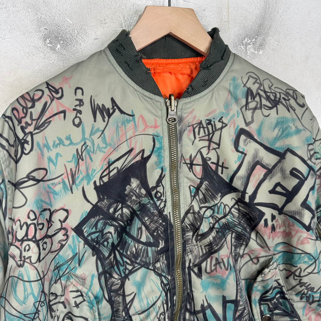 Mowalola Graffiti Bomber Jacket