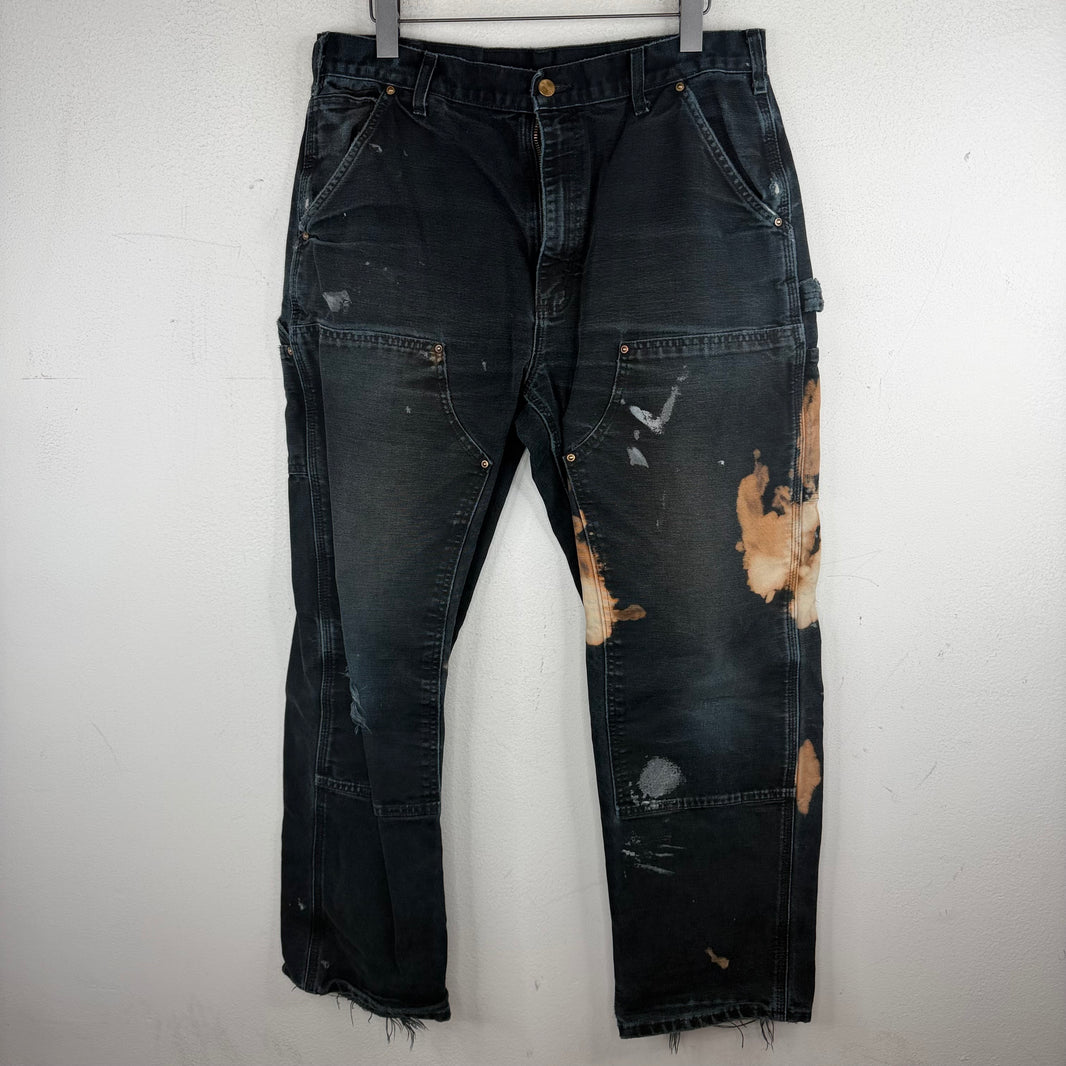 Vintage Smoked Carhartt Black Double Knee Jeans