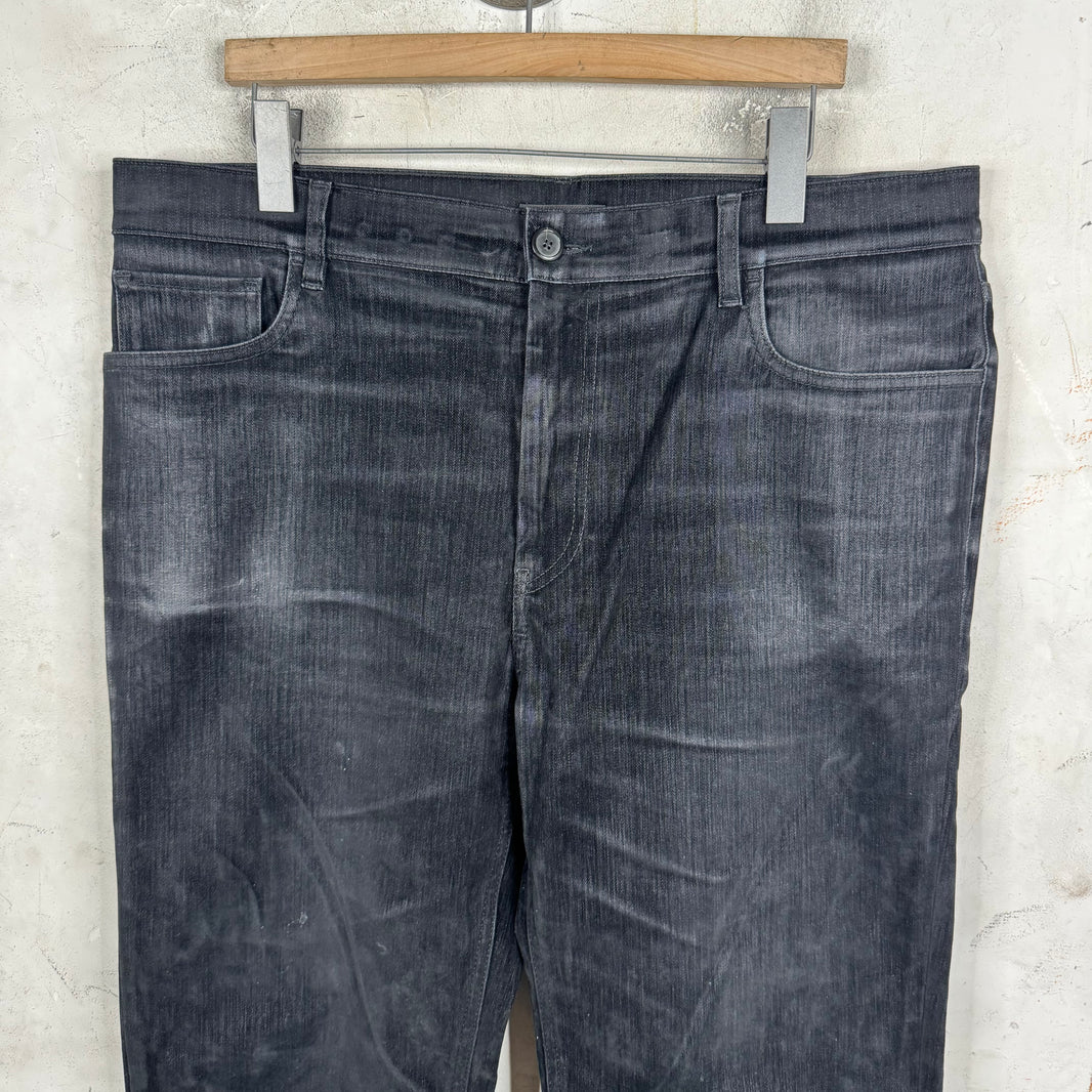 Prada Plaqued Velvet Jeans
