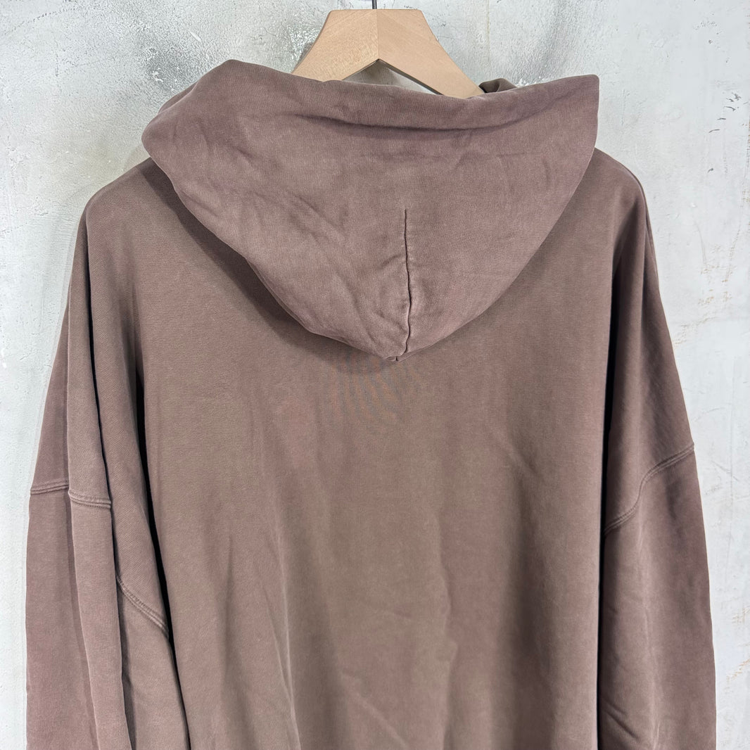 Balenciaga Brown Authentic Jersey Apparel Hoodie