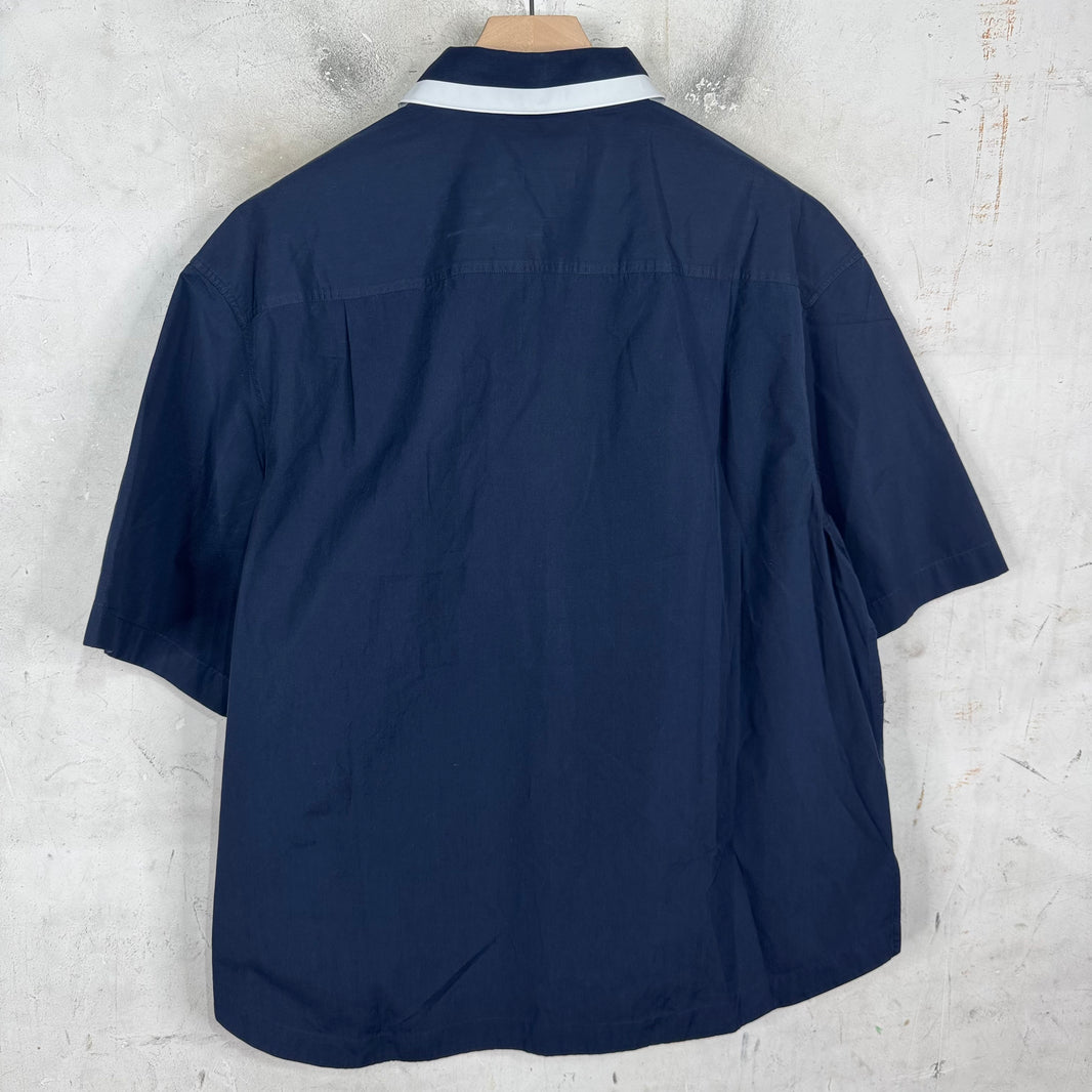 Gucci Collared Logo Buttoned S/S Shirt