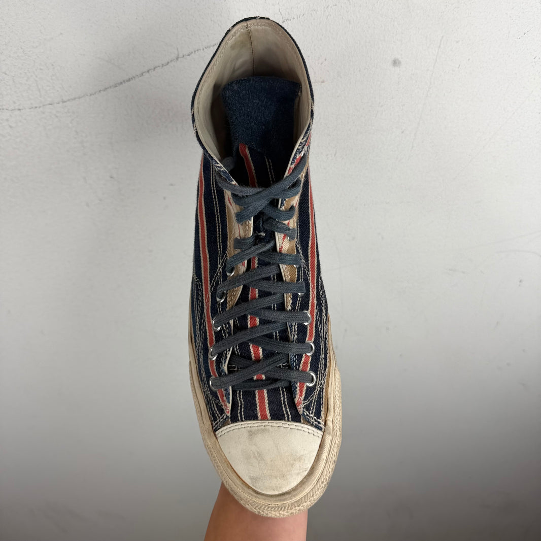 Visvim Striped Skagway High Top Sneakers