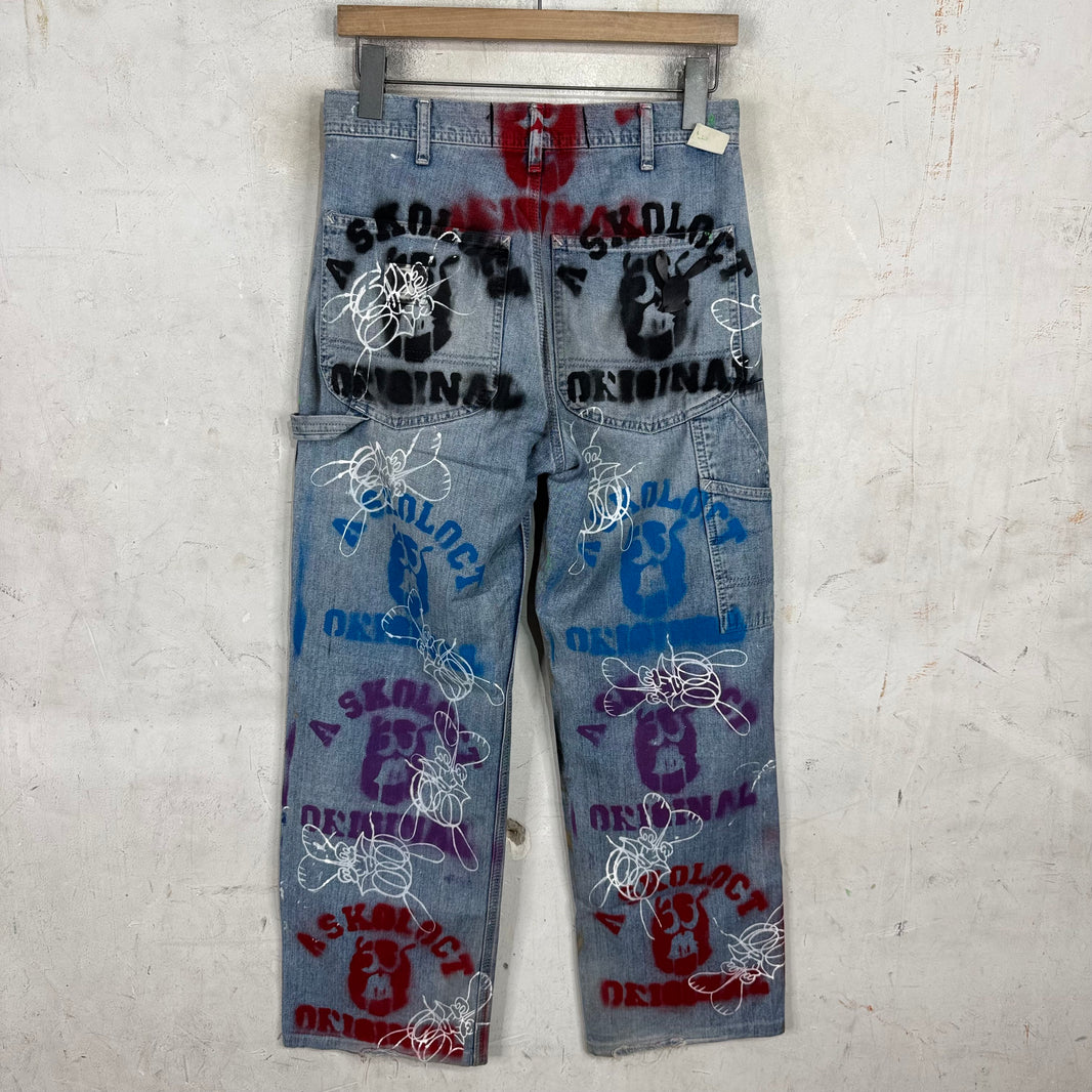 Skoloct Stencil Spraypaint Lee Jeans