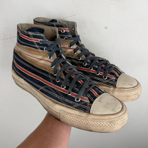 Visvim Striped Skagway High Top Sneakers