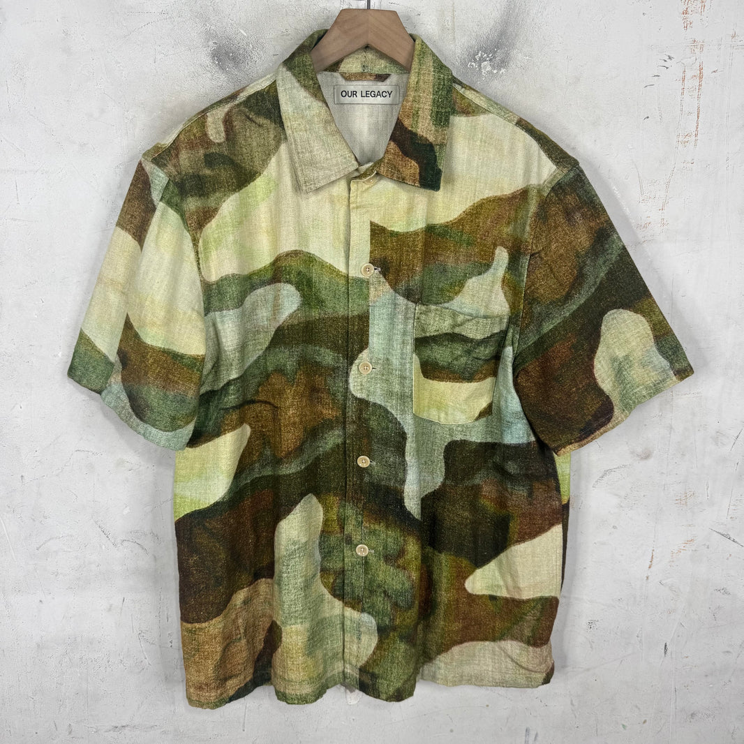 Our Legacy Patterned Canvas Box Shirt