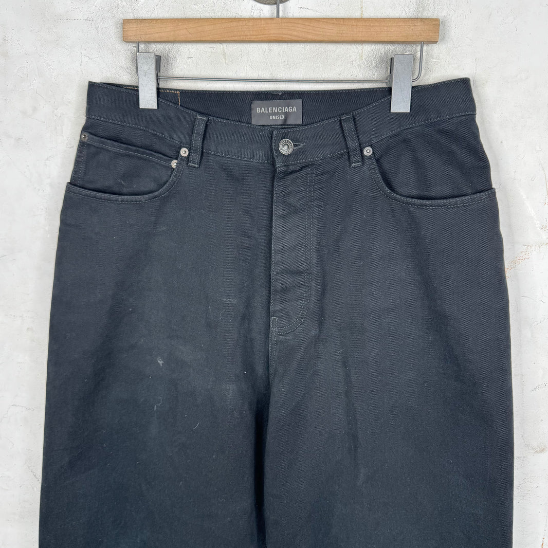 Balenciaga Baggy Black Jeans