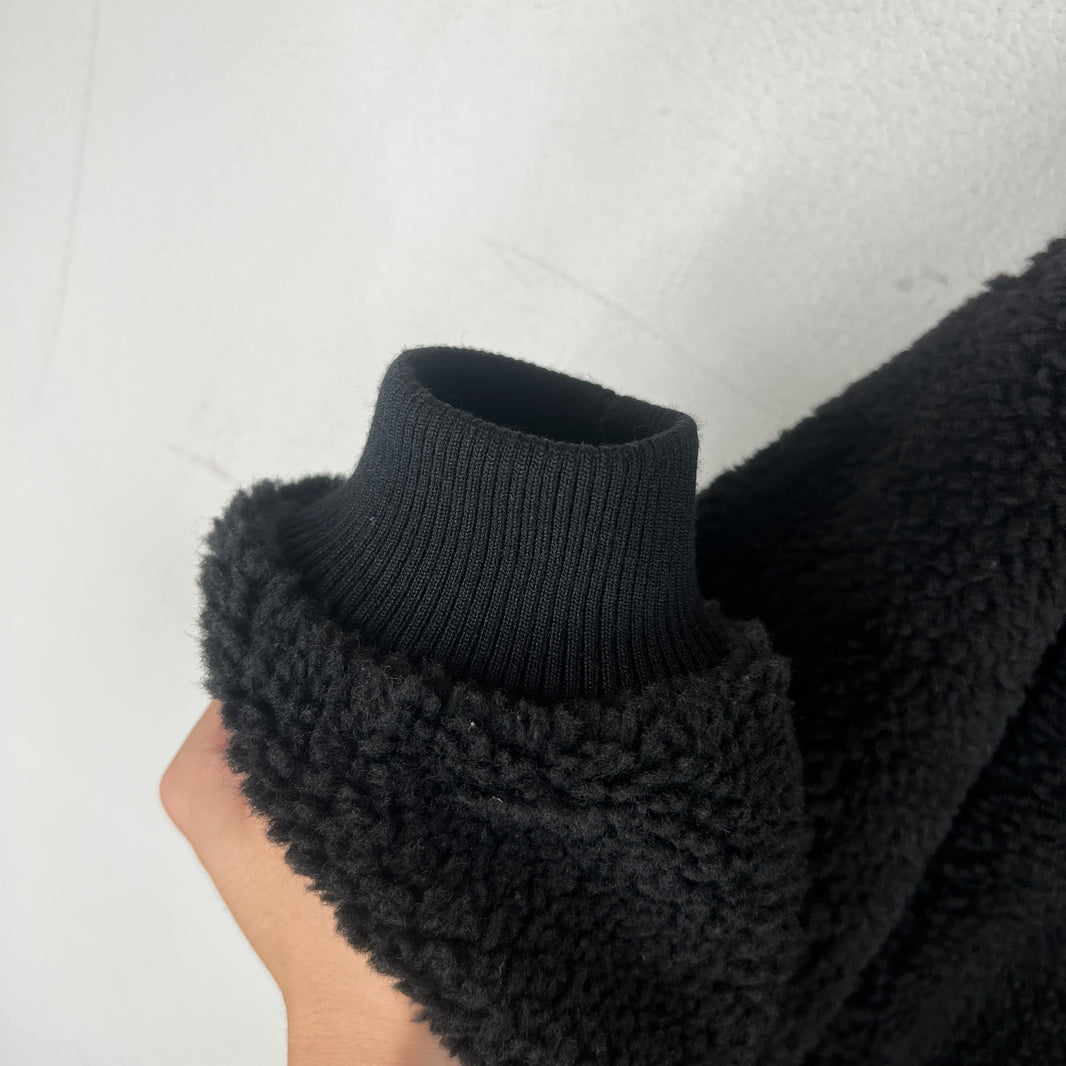 Celine Wool Blend Hooded Zip Up Jacket