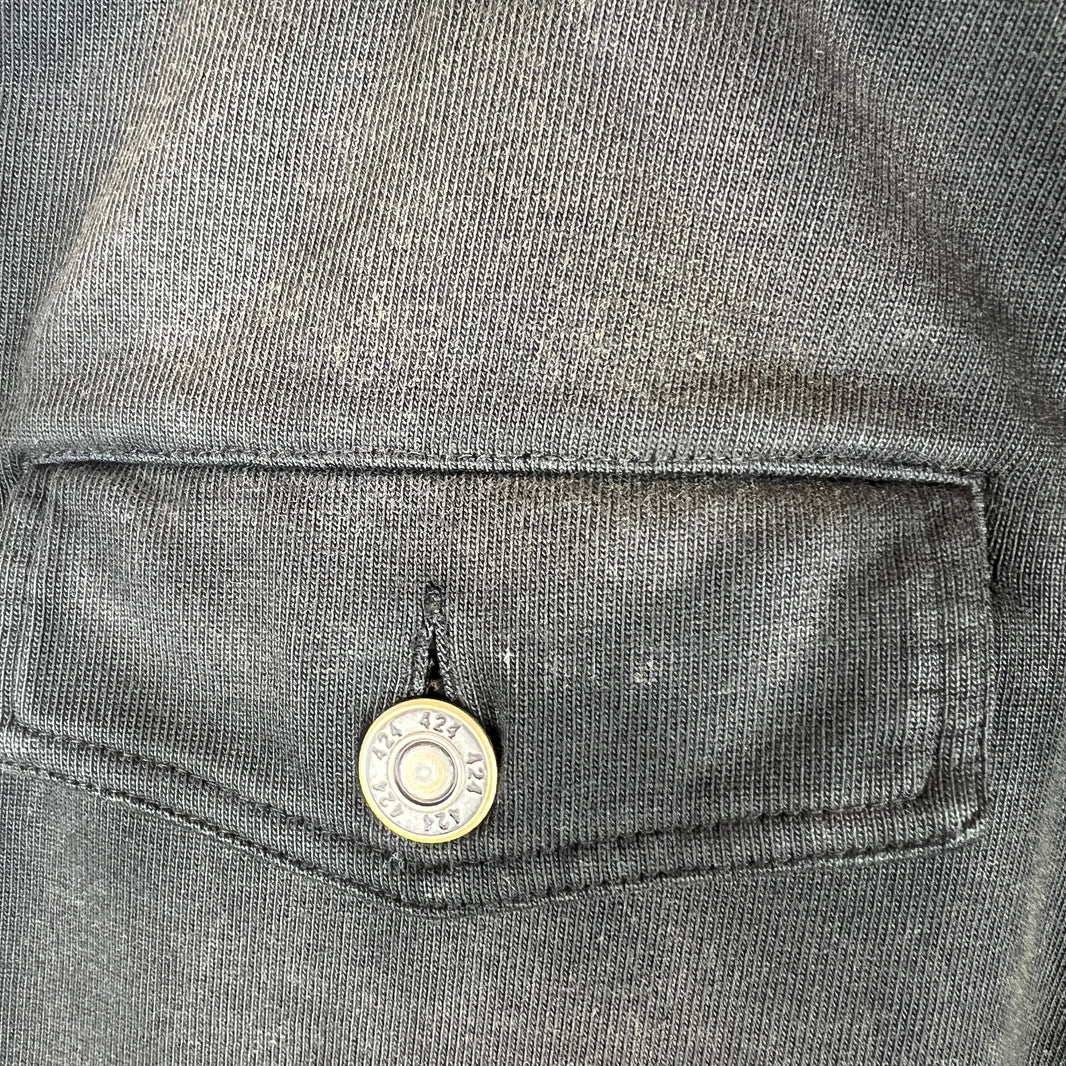 424 Black Crest Cargo Shorts