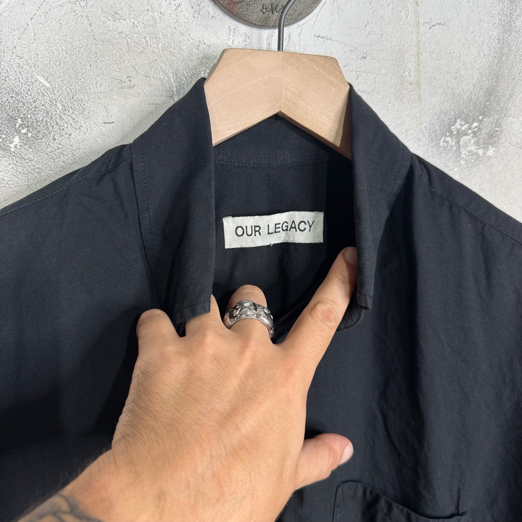 Our Legacy Black Borrowed BD Shirt