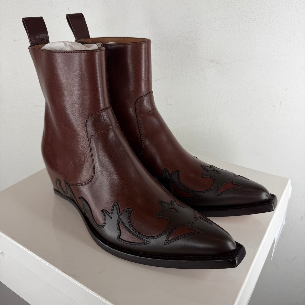 Margiela Heel-less Western Flame Boots