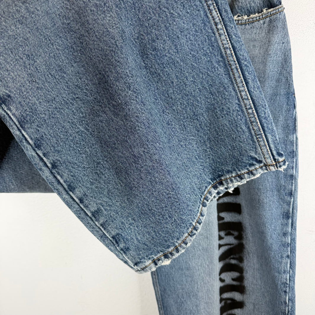 Balenciaga Sample Stencil Baggy Jeans