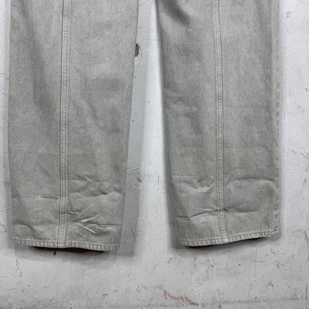 Helmut Lang Grey Back Seam Jeans