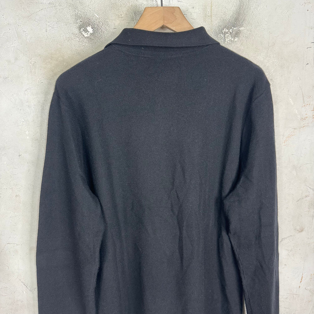 Polo Ralph Lauren Black Cashmere Rugby Sweater