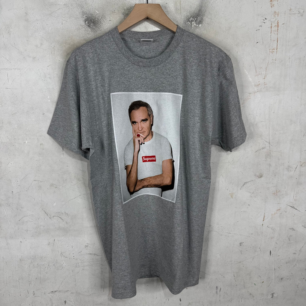 Supreme Grey Double Sided Red Morrisey Test Print Sample T-Shirt