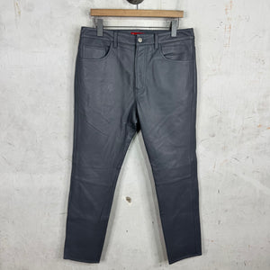 Supreme Grey Leather Pants