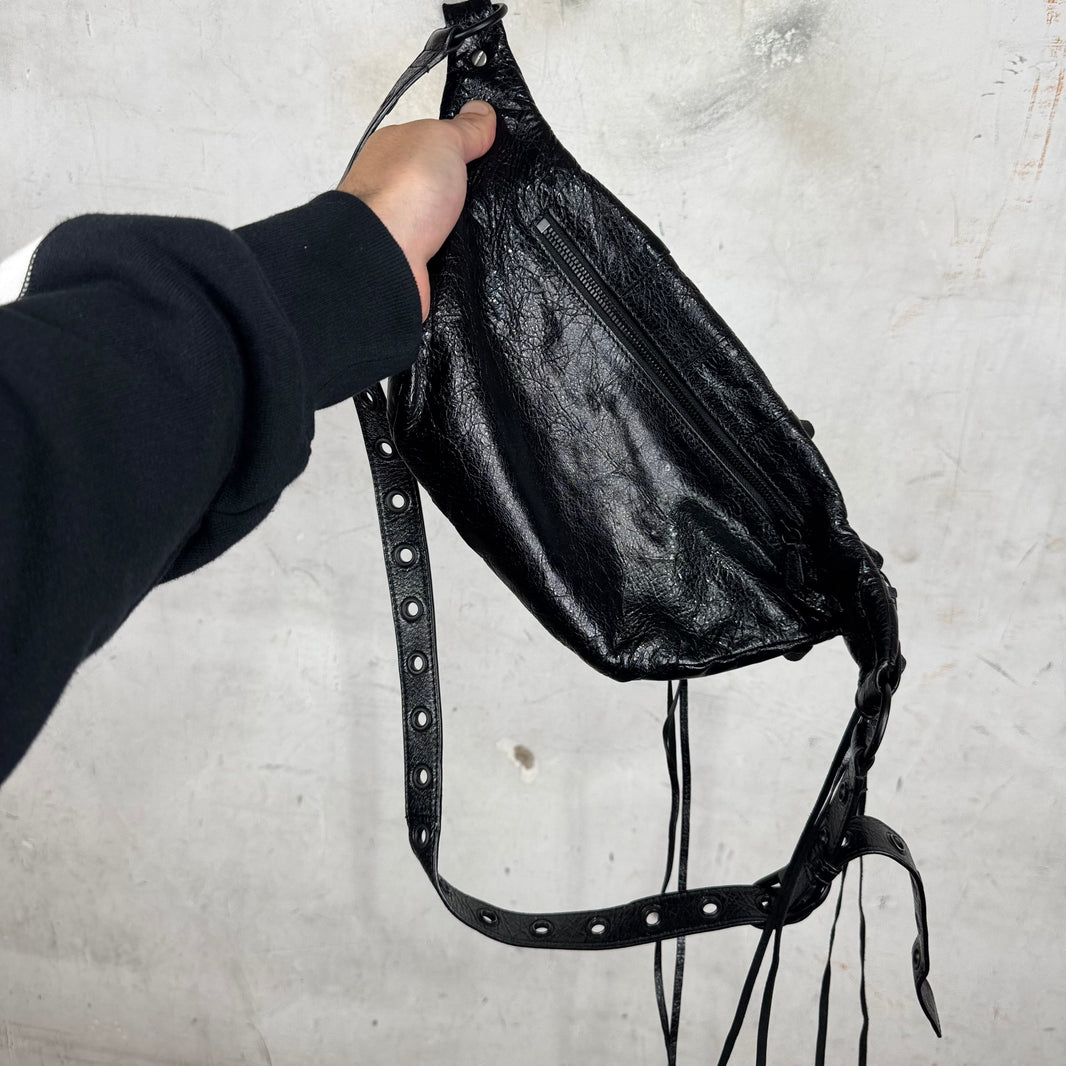 Balenciaga Black Cagole Waist Bag