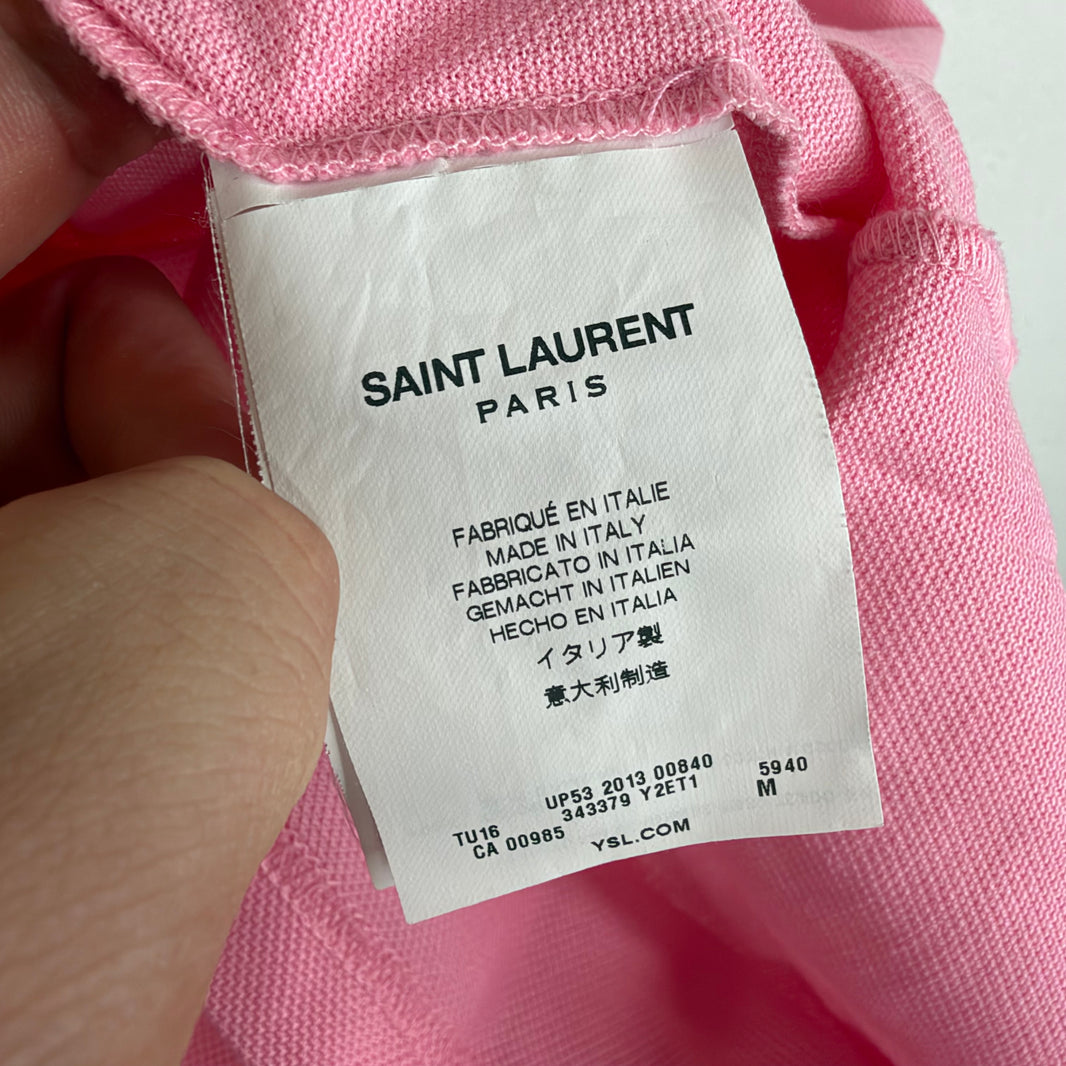 Saint Laurent Pink Polo Shirt