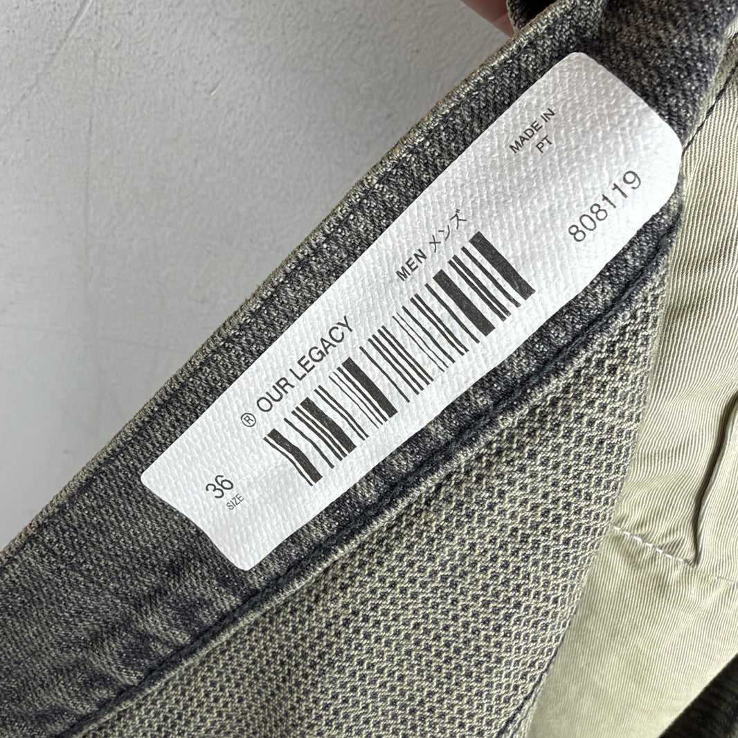 Our Legacy Gray Lined Third Cut Jeans