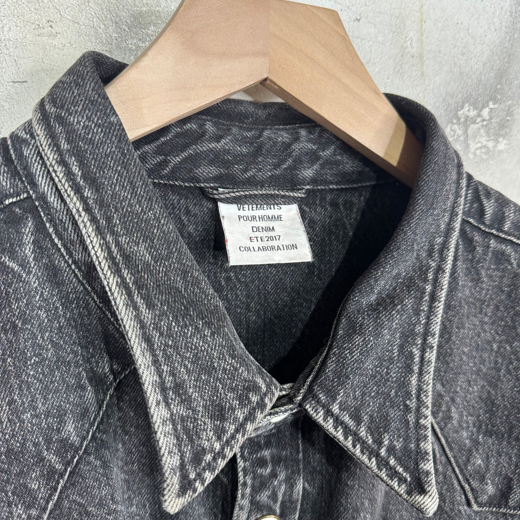 Vetements x Levis Western Snap Denim Overshirt
