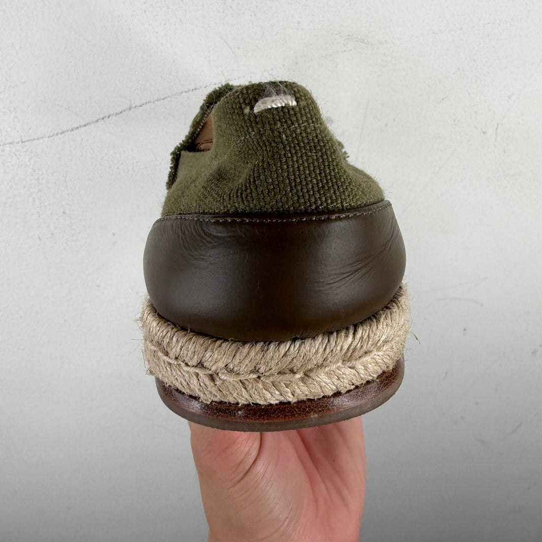 Margiela Canvas Espadrilles Tabi Slip On Shoes