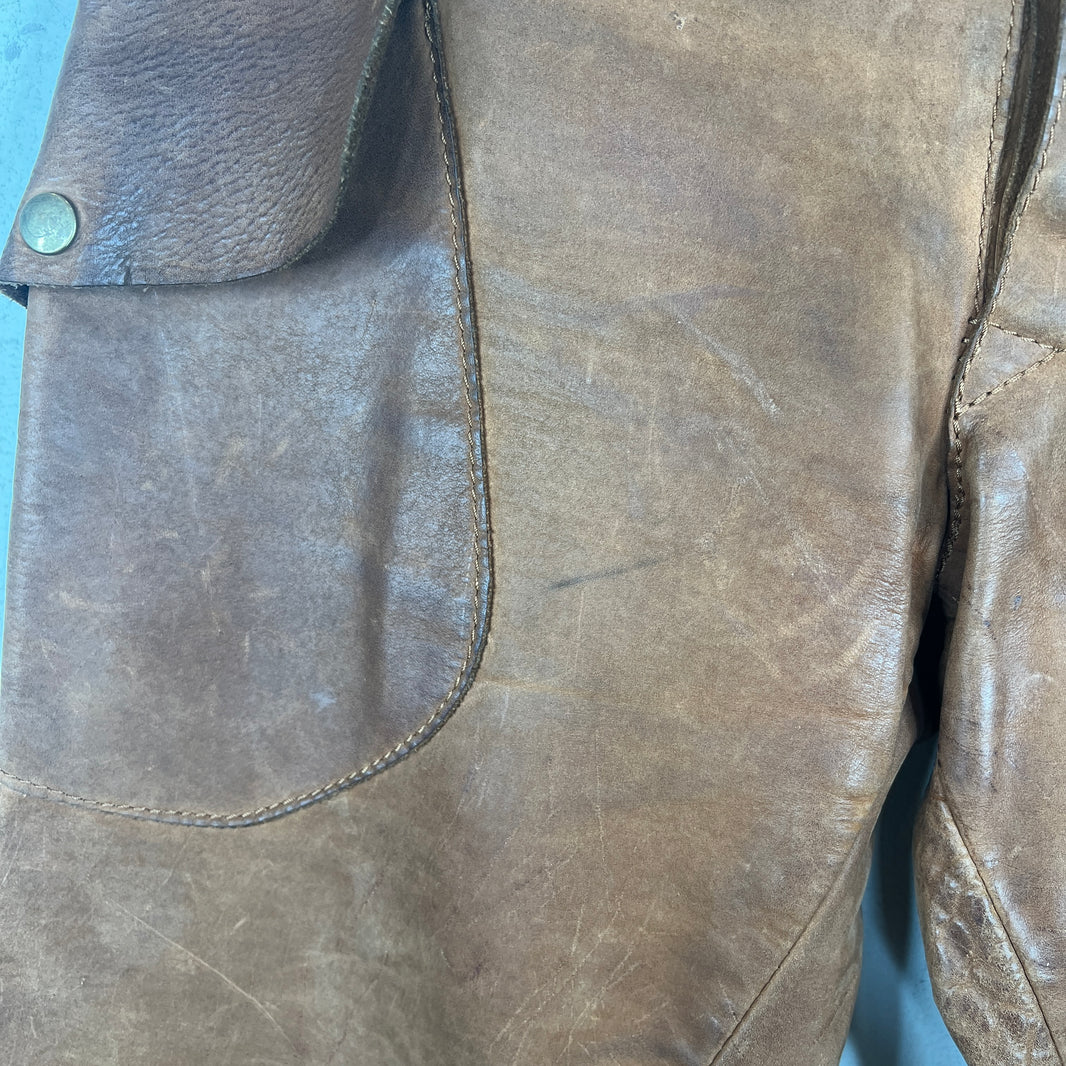 Maison Margiela Brown Leather Pants