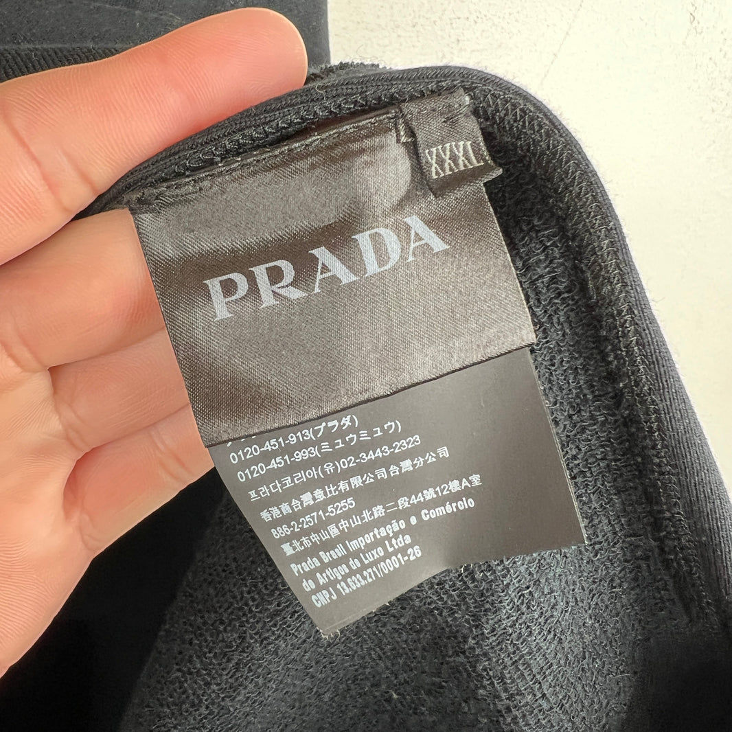 Prada Black Basic Hoodie