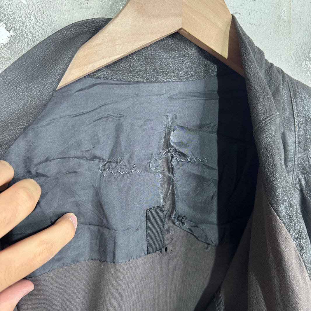 Rick Owens Smoked Older Leather Jacket