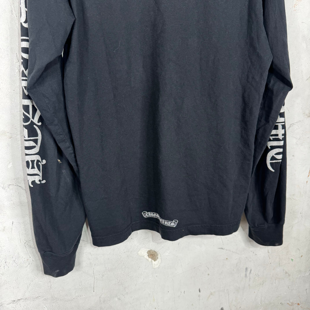 Chrome Hearts Script Logo Black L/S T-Shirt