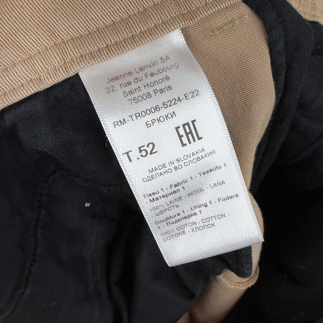 Lanvin Tan Chino Biker Trousers
