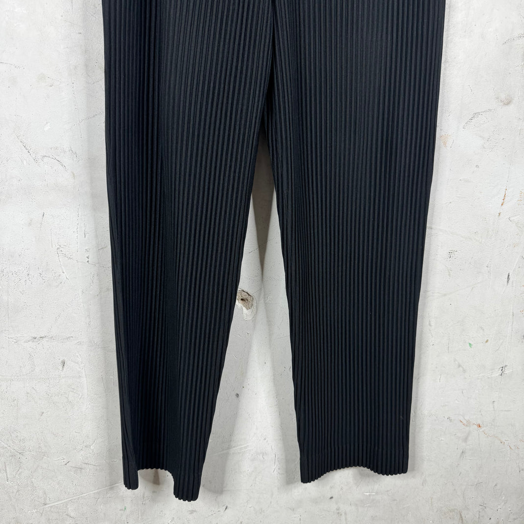 Issey Miyake Slim Straight Pleates Pants