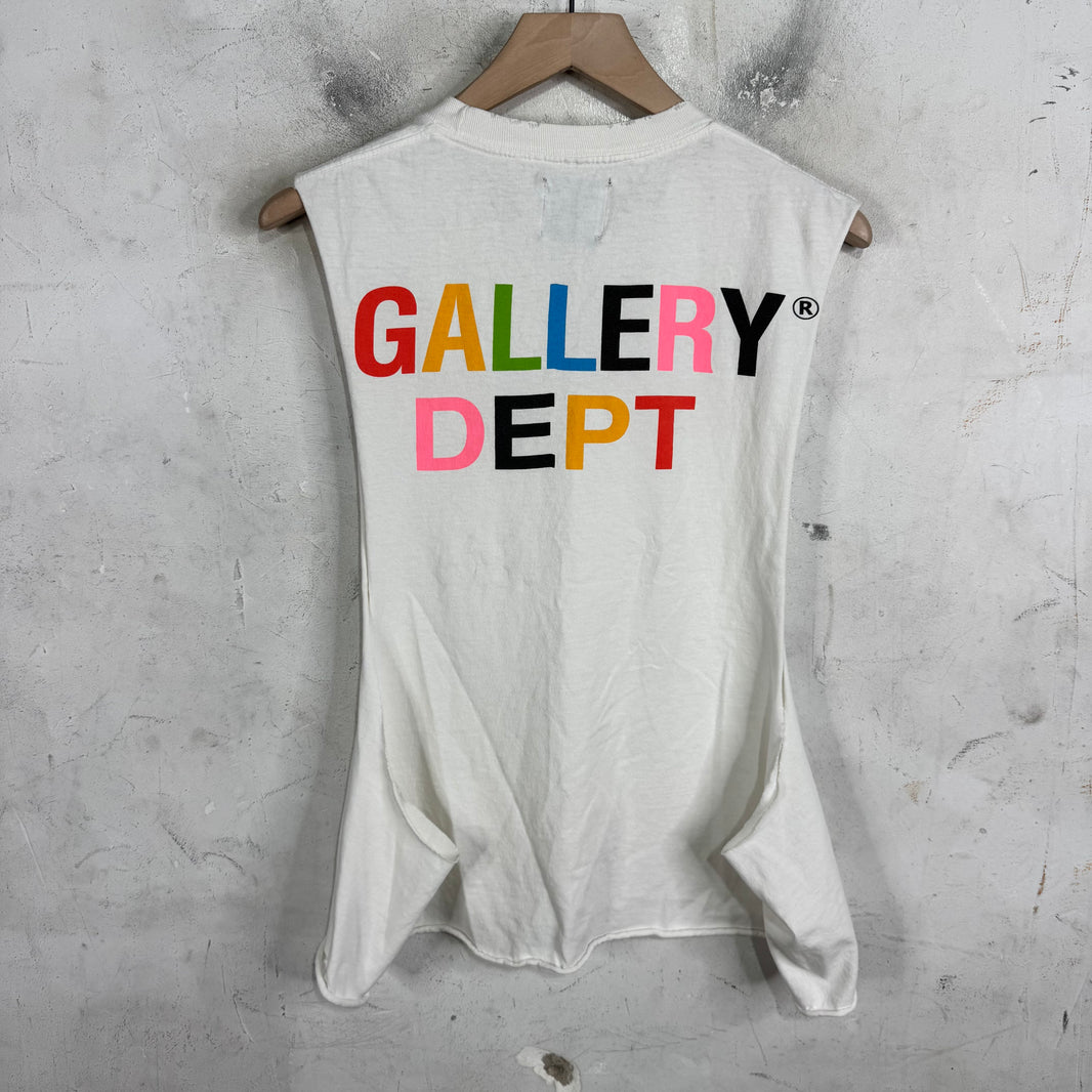 Gallery Dept Chopped Multicolor Logo T-Shirt