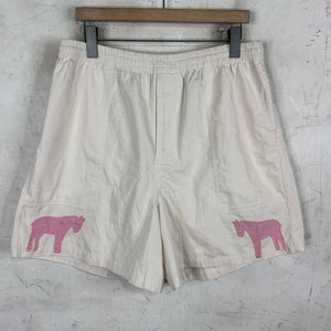 Bode White Pink Donkey Shorts