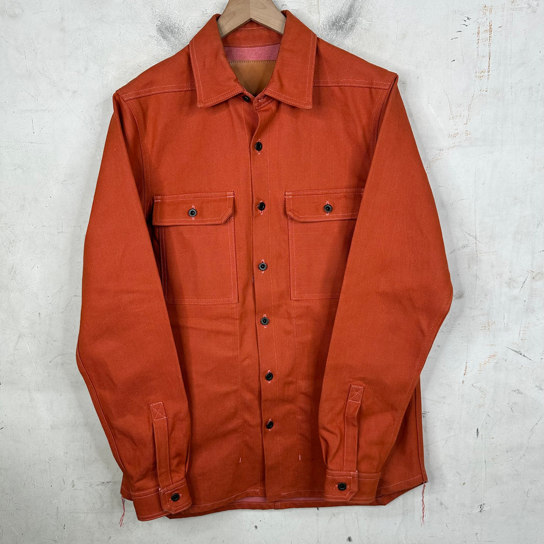 DRKSHDW Orange Denim Overshirt