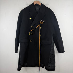 Undercover Chain Detail Double Breasted Coat