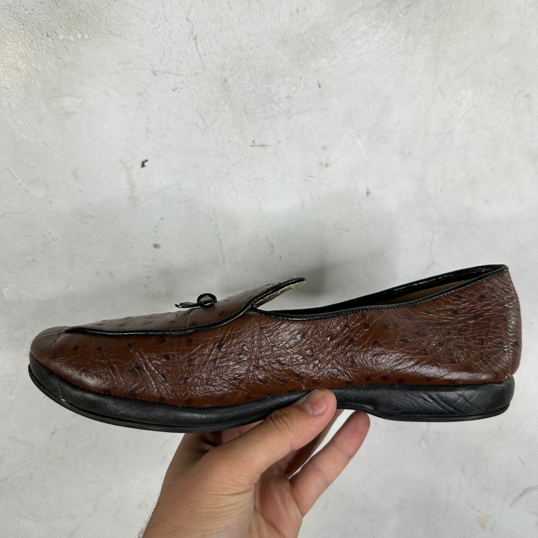 Belgian Ostrich Mr Casual Loafers