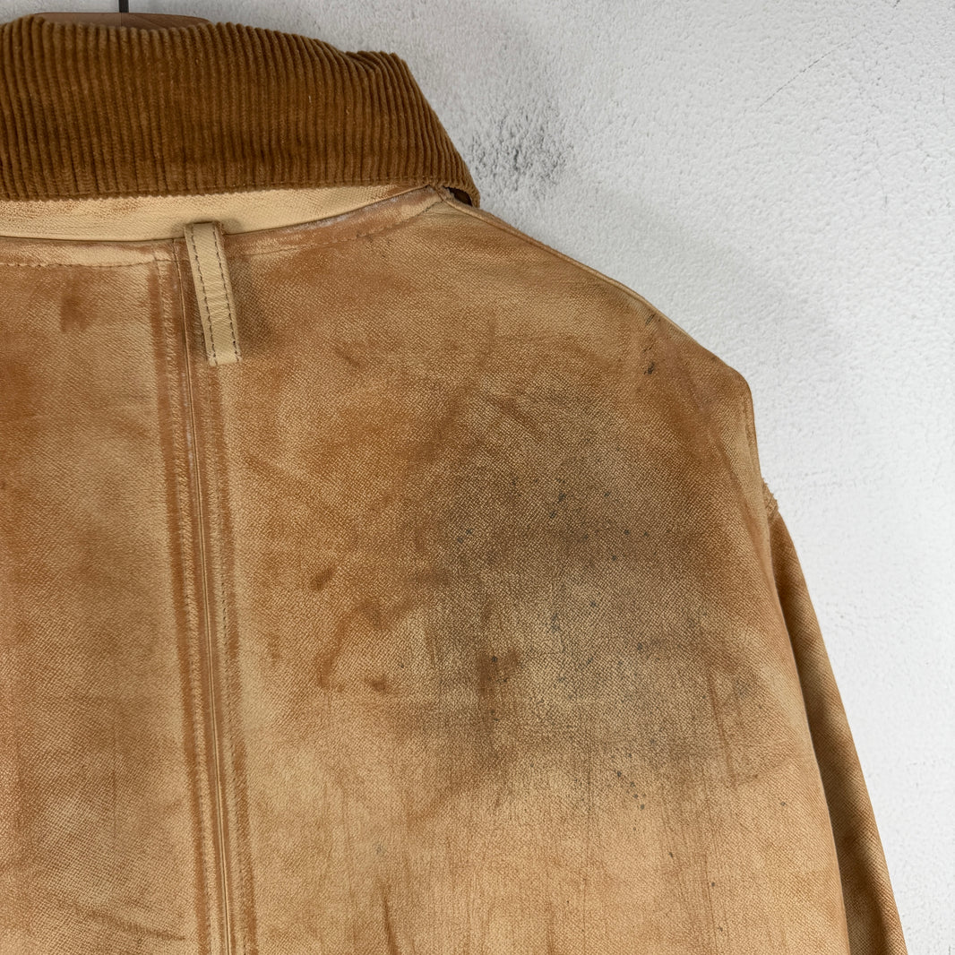 424 Leather Work Chore Jacket