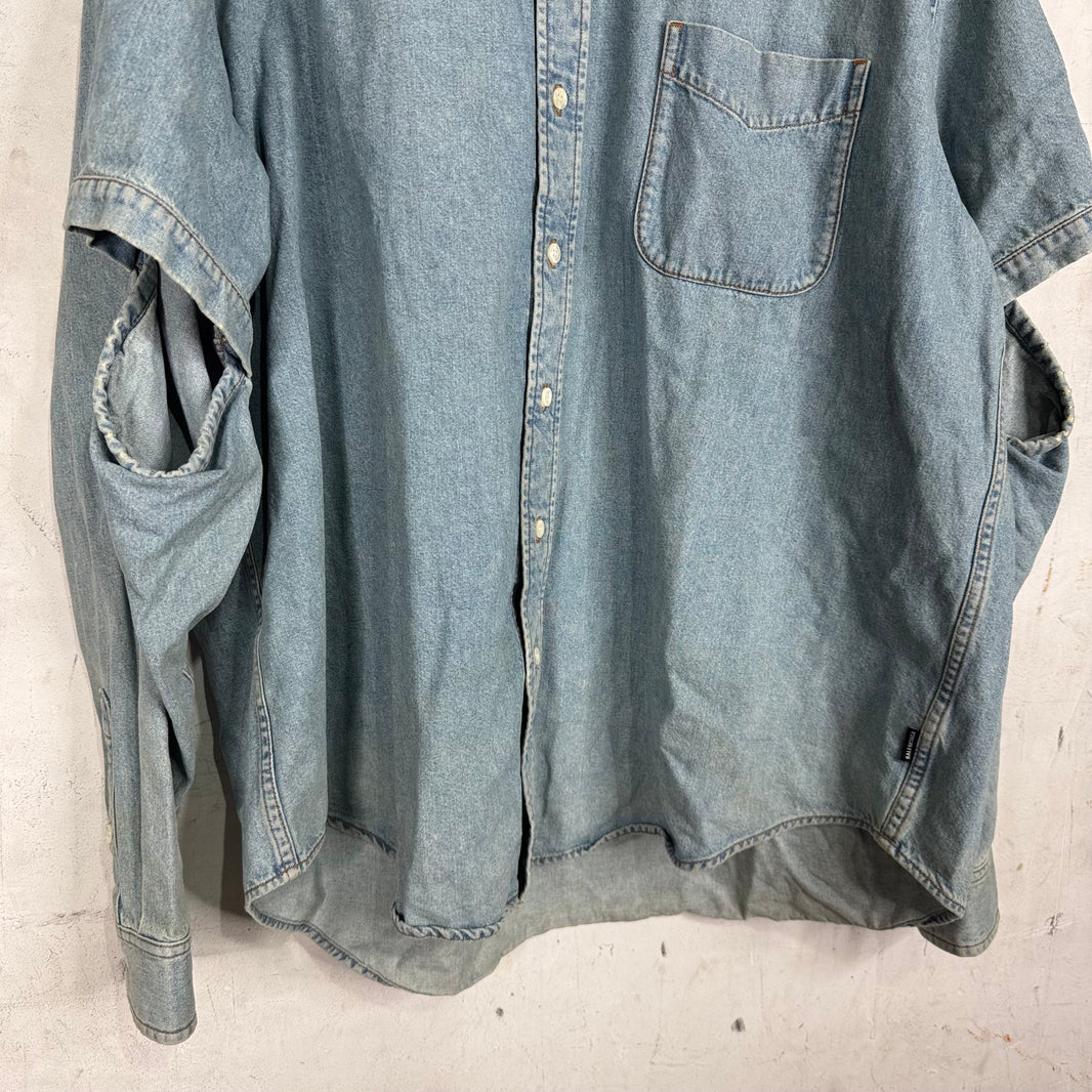Balenciaga Denim Arm Slit Overshirt