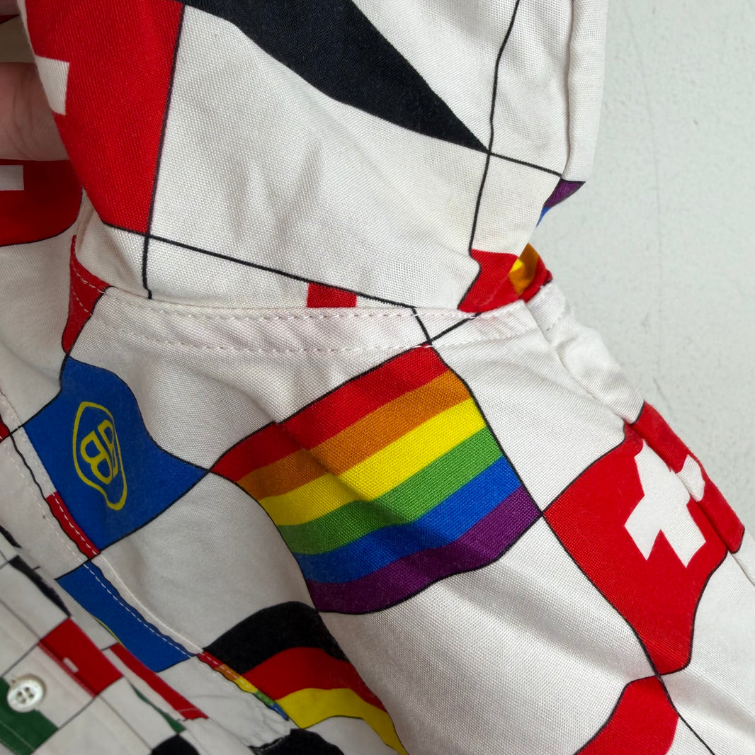 Balenciaga Flags Button Up Shirt