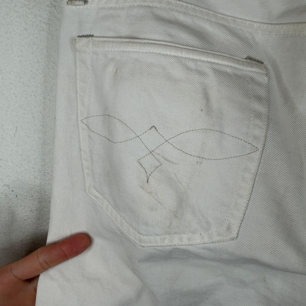 RRL White Slim Jeans