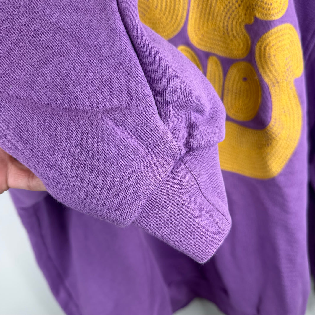 Acne Studios Chaintstich Logo Purple Crewneck