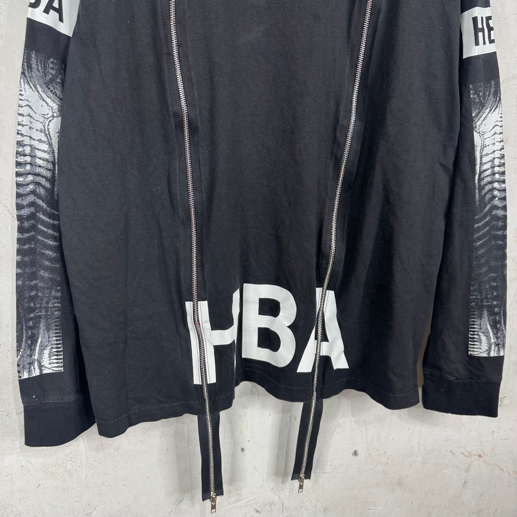 Hood By Air Zippered L/S Logo T-Shirt