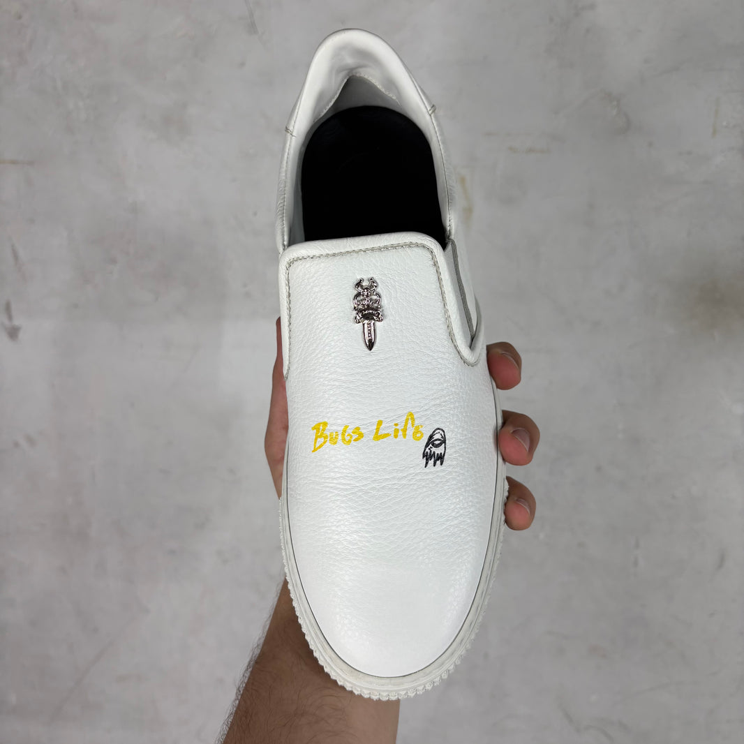 Chrome Hearts Matty Boy Sketched Slip On Shoes
