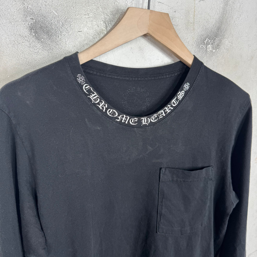 Chrome Hearts Script Logo Black L/S T-Shirt